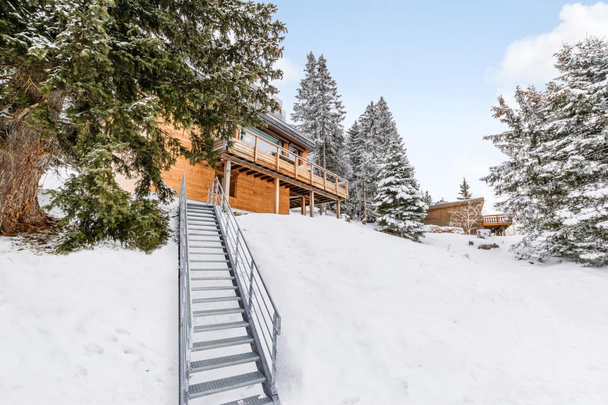 Grand Chalet Standing Avec Jacuzzi A Chamrousse Ski 1750 Exterior photo