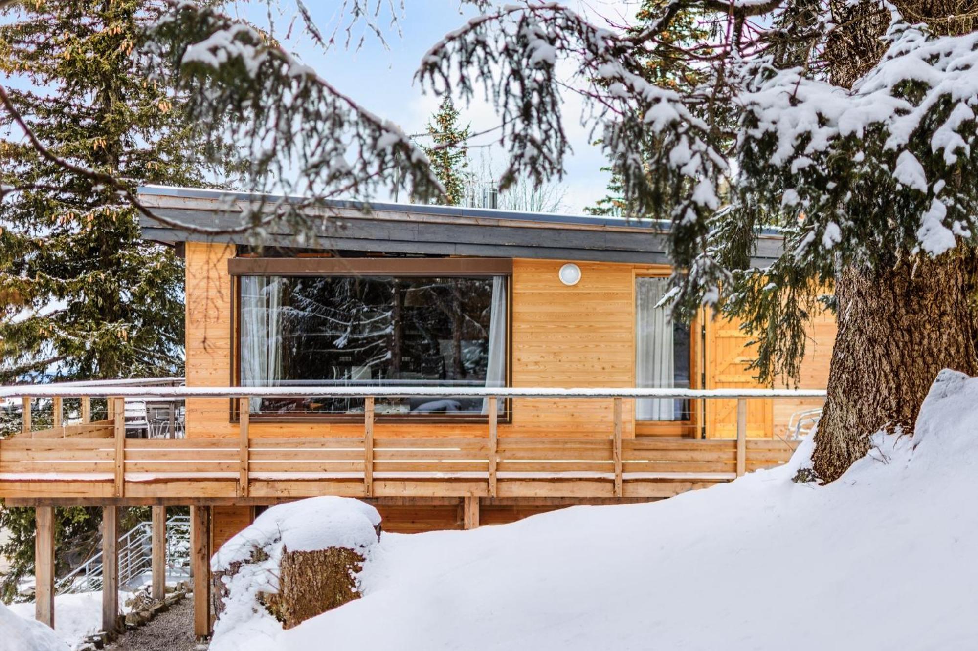 Grand Chalet Standing Avec Jacuzzi A Chamrousse Ski 1750 Exterior photo
