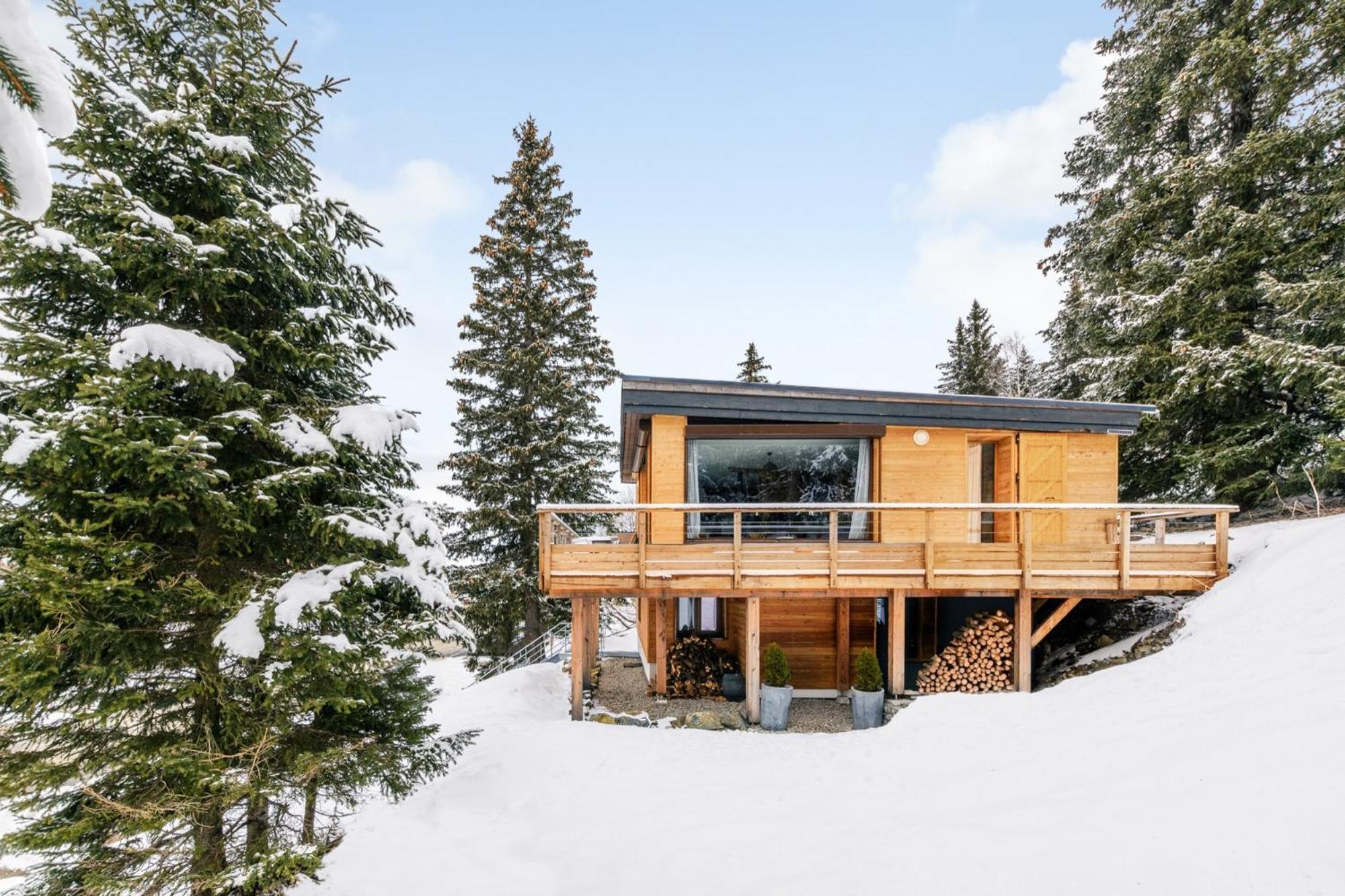 Grand Chalet Standing Avec Jacuzzi A Chamrousse Ski 1750 Exterior photo