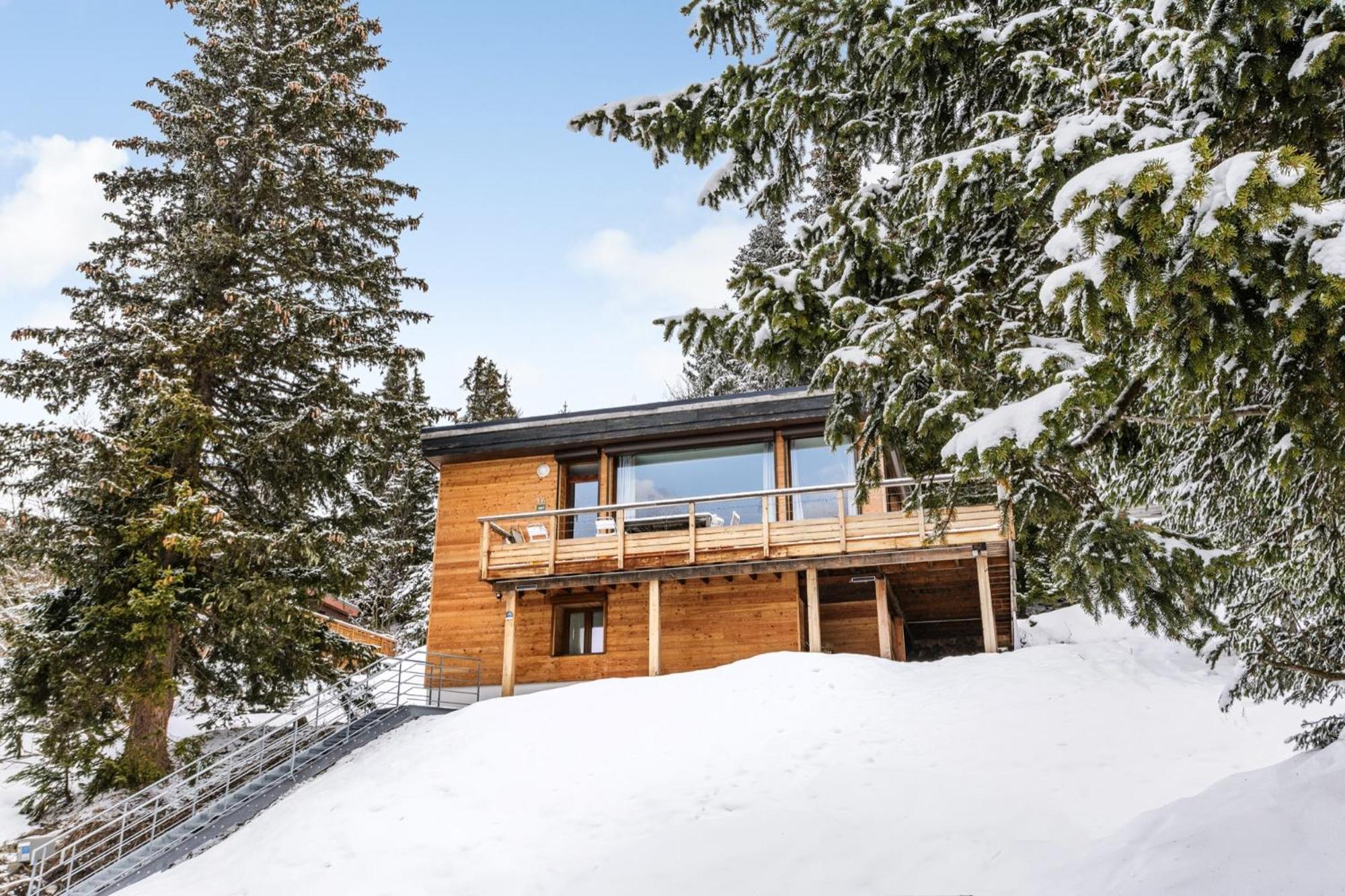 Grand Chalet Standing Avec Jacuzzi A Chamrousse Ski 1750 Exterior photo