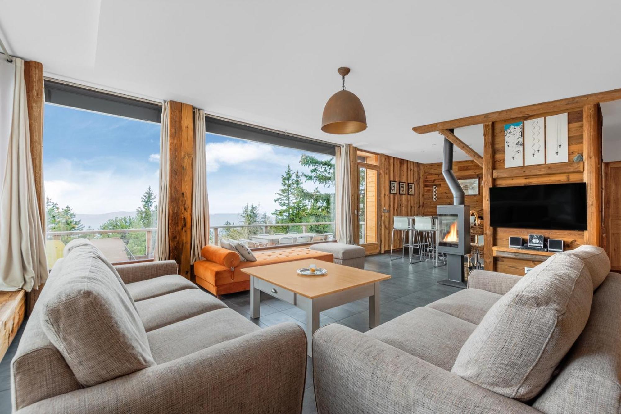 Grand Chalet Standing Avec Jacuzzi A Chamrousse Ski 1750 Exterior photo